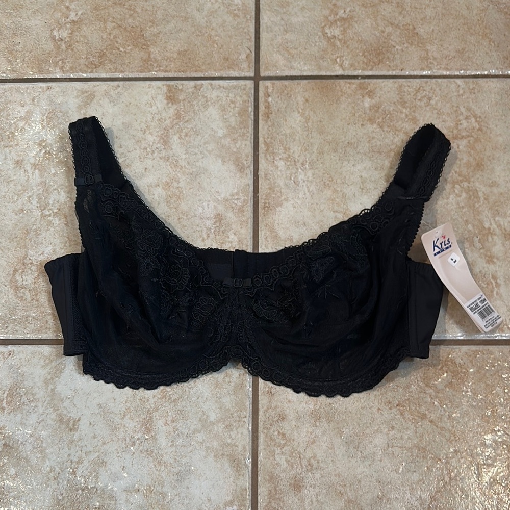 Black Lace Bra